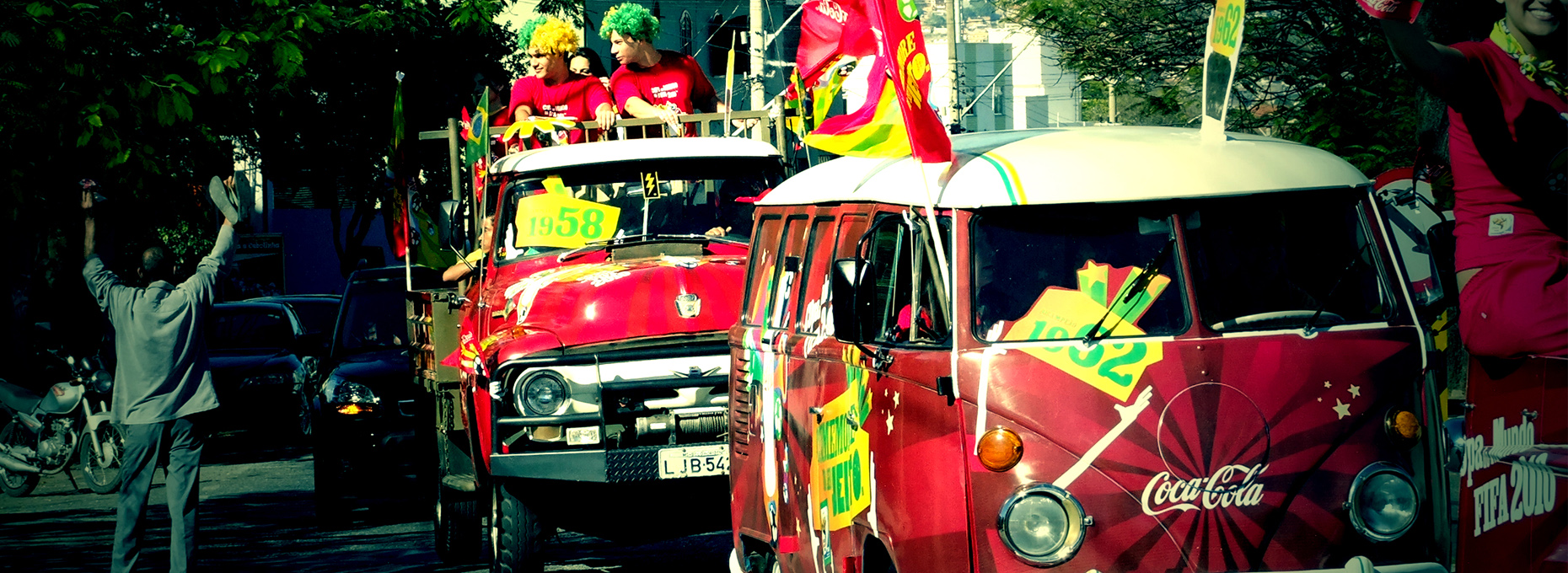Popcorn Comunicação Coca-cola evento case copa 2010 kombi