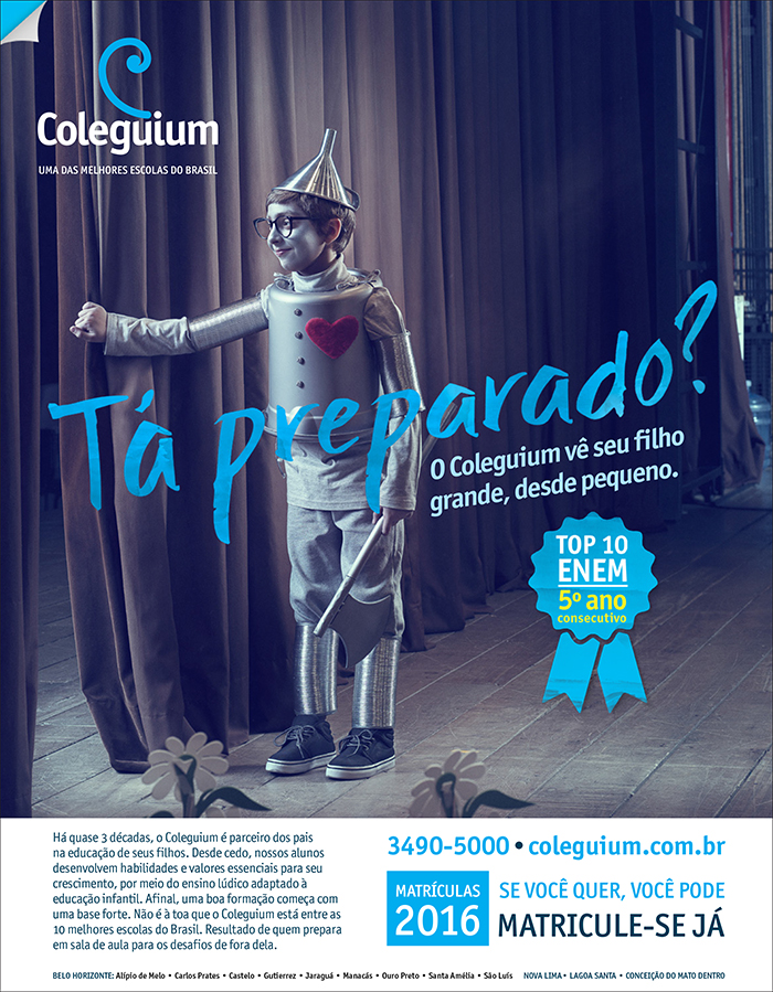 Campanha da Popcorn para a rede de ensino Coleguium