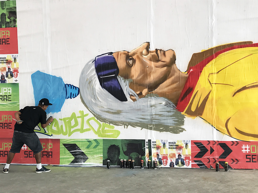 grafite ocupa sebrae popcorn startup